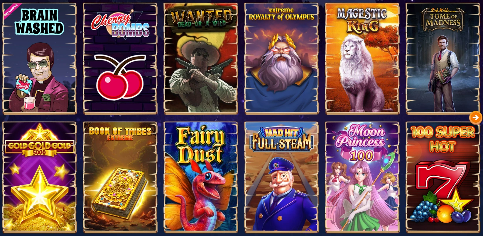 Jeux populaires Wazamba Casino